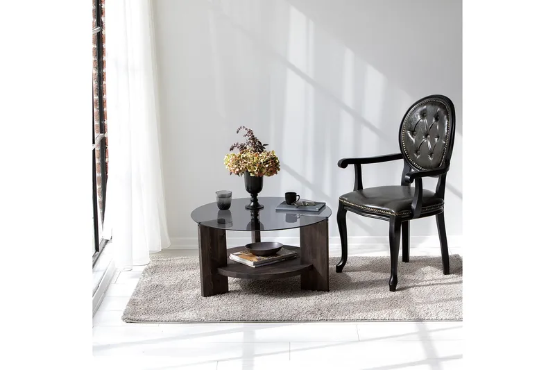 Mumondo Soffbord 75 cm Svart/Mörkbrun - Hanah Home - Möbler - Bord & matgrupper - Soffbord