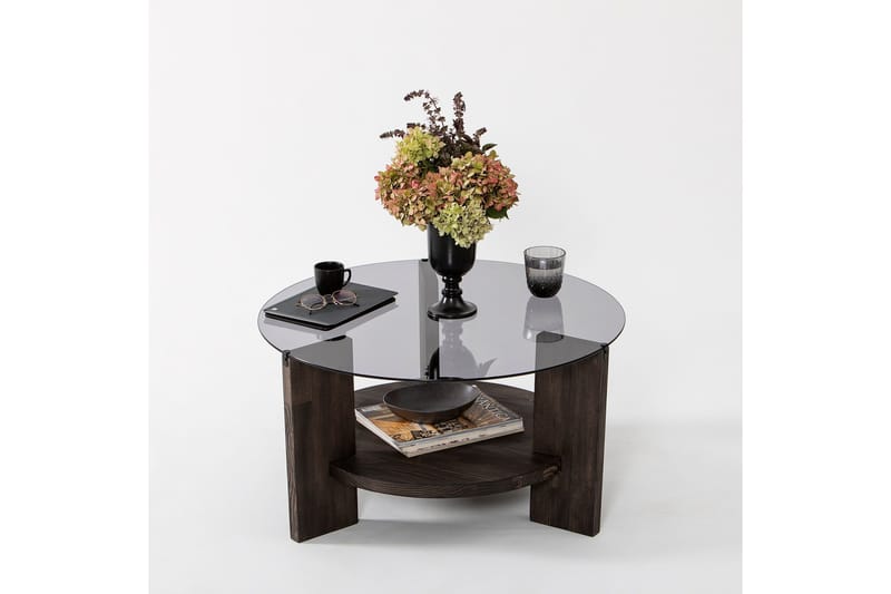 Mumondo Soffbord 75 cm Svart/Mörkbrun - Hanah Home - Möbler - Bord & matgrupper - Soffbord