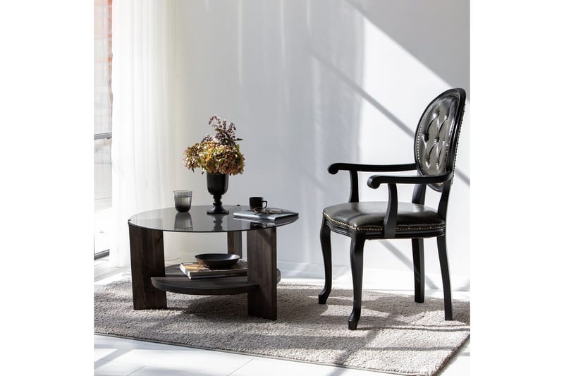 Mumondo Soffbord 75 cm Svart/Mörkbrun - Hanah Home - Möbler - Bord & matgrupper - Soffbord