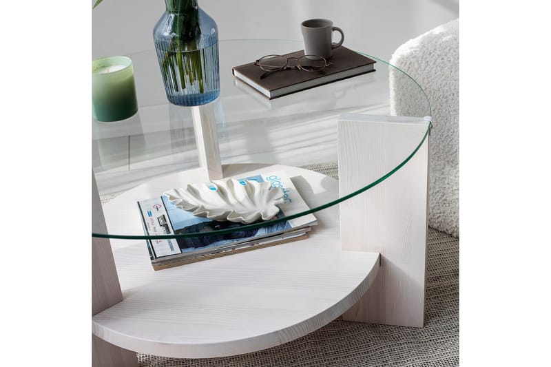 Mumondo Soffbord 75 cm Vit - Hanah Home - Möbler - Bord & matgrupper - Soffbord