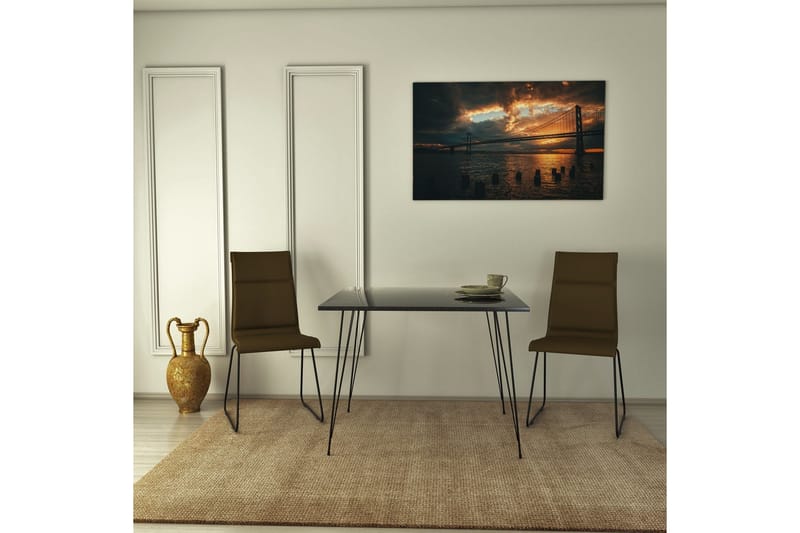 Murtwell Bord 90 cm - Svart/Vit - Möbler - Bord & matgrupper - Matbord & köksbord