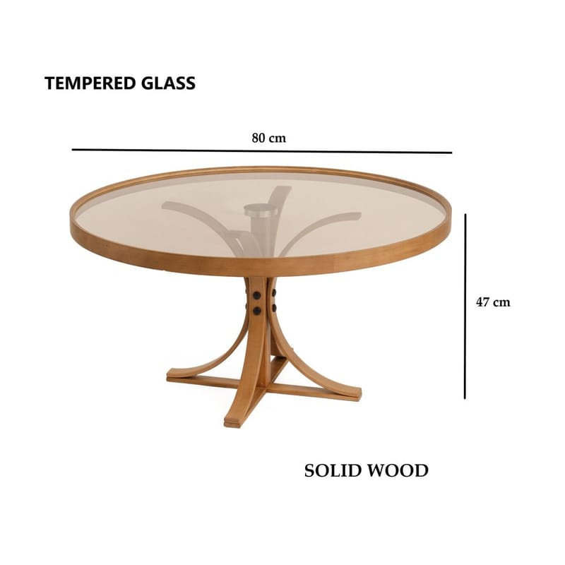 Namarta Soffbord 80 cm - Mörkbrun - Möbler - Bord & matgrupper - Soffbord