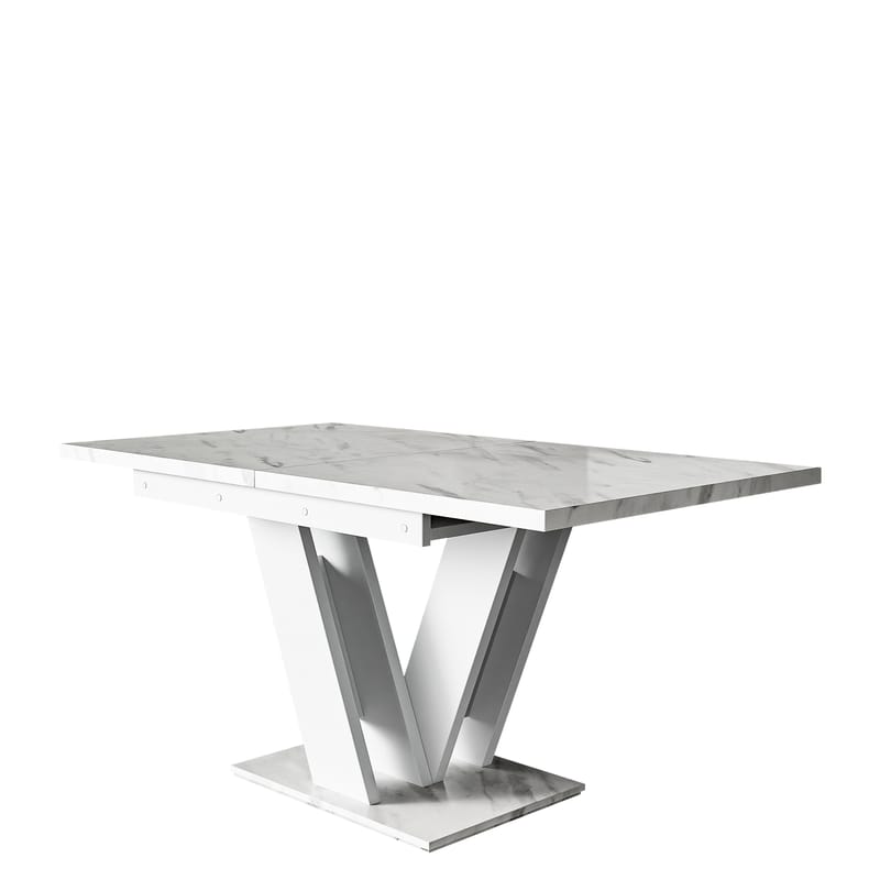 Nand Förlängningsbart Matbord 120-160 cm Rektangulär, Vit