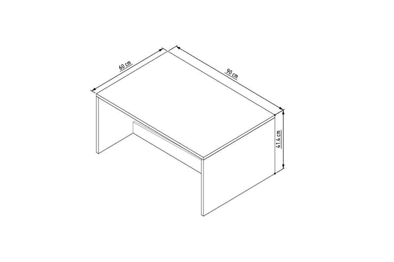 Naro Soffbord 90 cm - Vit - Möbler - Bord & matgrupper - Soffbord