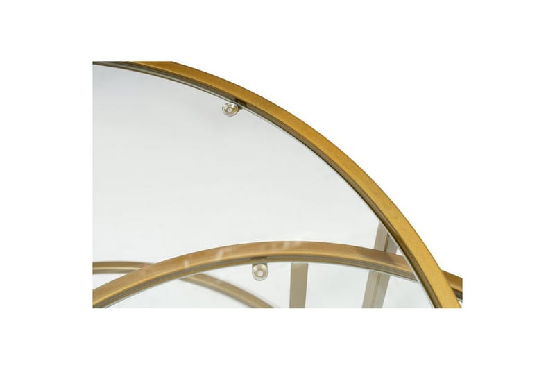 Naruram Soffbord 80 cm - Guld/Transparent - Möbler - Bord & matgrupper - Soffbord