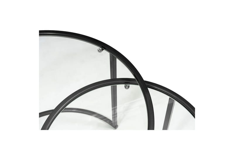 Naruram Soffbord 80 cm - Svart/Transparent - Möbler - Bord & matgrupper - Soffbord