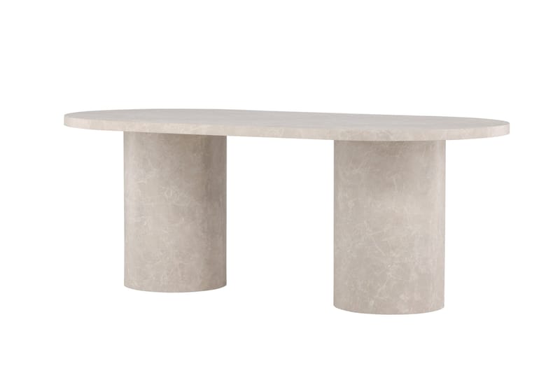 Narvik Dining Table 100x200 cm - Beige Marblelook  / - Beige - Möbler - Bord & matgrupper - Matbord & köksbord