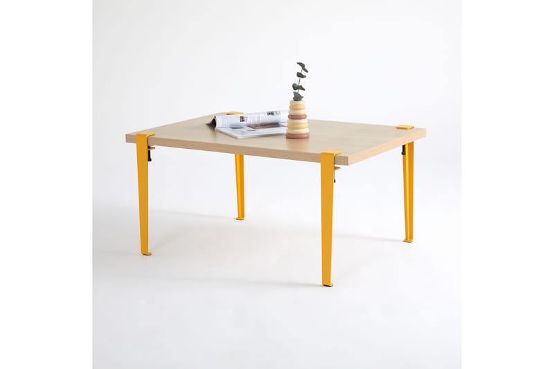 Neda Soffbord 90x60 cm Brun/Gul - Hanah Home - Möbler - Bord & matgrupper - Soffbord