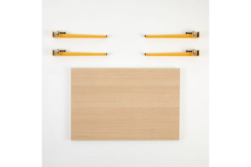 Neda Soffbord 90x60 cm Brun/Gul - Hanah Home - Möbler - Bord & matgrupper - Soffbord