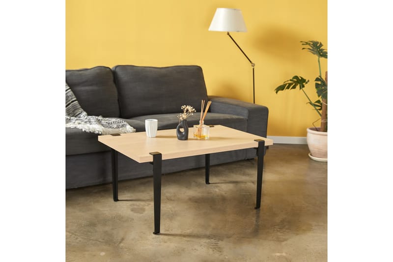 Neda Soffbord 90x60 cm Brun/Svart - Hanah Home - Möbler - Bord & matgrupper - Soffbord