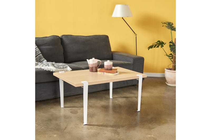Neda Soffbord 90x60 cm Brun/Vit - Hanah Home - Möbler - Bord & matgrupper - Soffbord