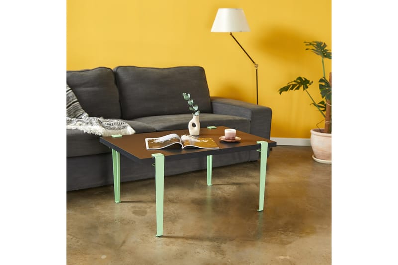 Neda Soffbord 90x60 cm Svart/Blå/Grön - Hanah Home - Möbler - Bord & matgrupper - Soffbord