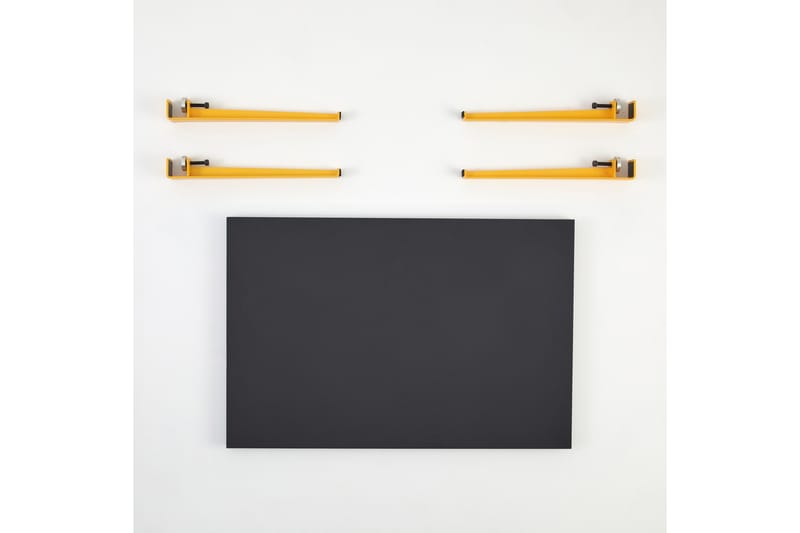 Neda Soffbord 90x60 cm Svart/Gul - Hanah Home - Möbler - Bord & matgrupper - Soffbord