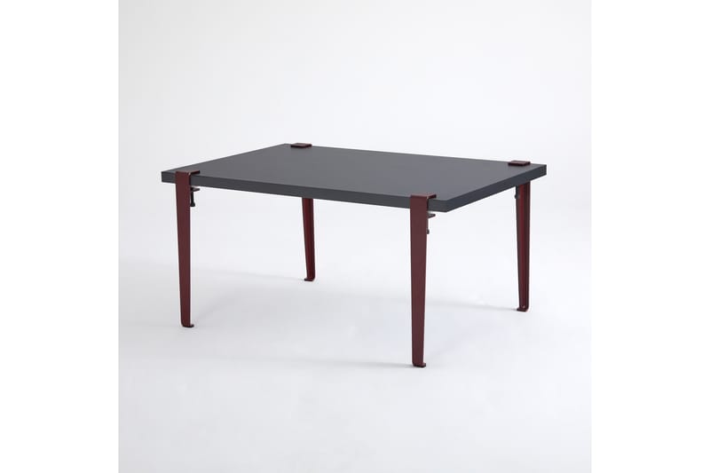Neda Soffbord 90x60 cm Svart/Röd - Hanah Home - Möbler - Bord & matgrupper - Soffbord
