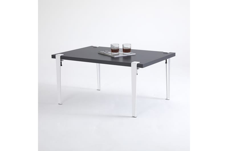 Neda Soffbord 90x60 cm Svart/Vit - Hanah Home - Möbler - Bord & matgrupper - Soffbord