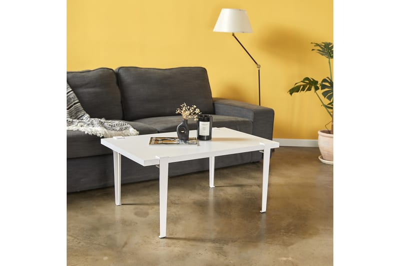 Neda Soffbord 90x60 cm Vit - Hanah Home - Möbler - Bord & matgrupper - Soffbord