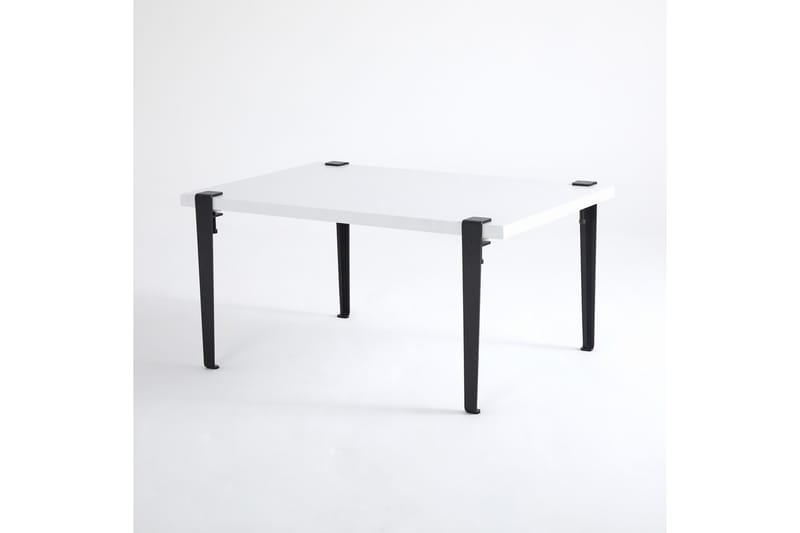 Neda Soffbord 90x60 cm Vit/Svart - Hanah Home - Möbler - Bord & matgrupper - Soffbord