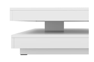Nenani 70 cm Kvadratiskt Soffbord med Vridbar Överdel i Trä - Vit|Beige - Möbler - Bord & matgrupper - Soffbord