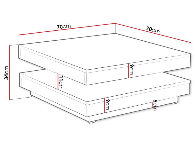 Nenani Soffbord 70 cm - Möbler - Bord & matgrupper - Soffbord