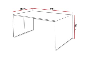 Nerima Soffbord 100 cm Rektangulärt i Trä - Svart - Möbler - Bord & matgrupper - Soffbord