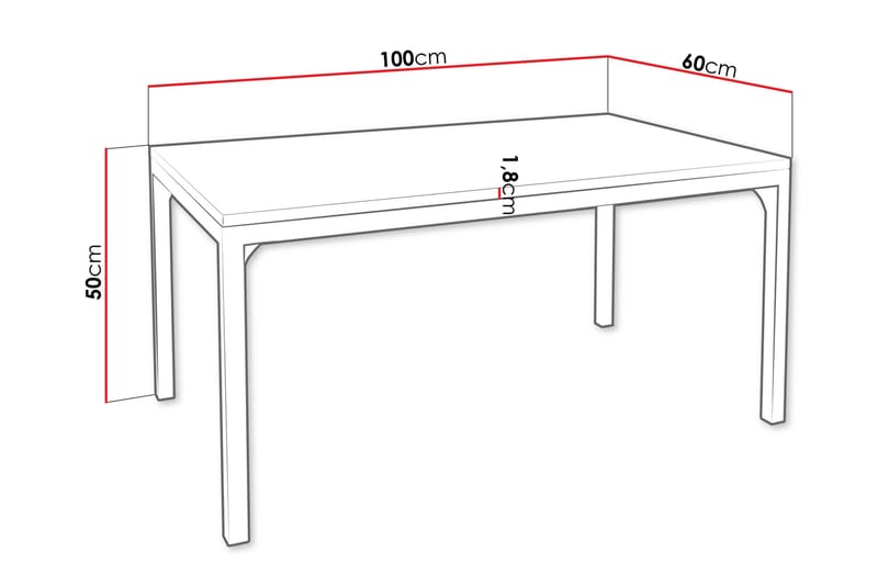 Nerima Soffbord 100 cm - Svart - Möbler - Bord & matgrupper - Soffbord