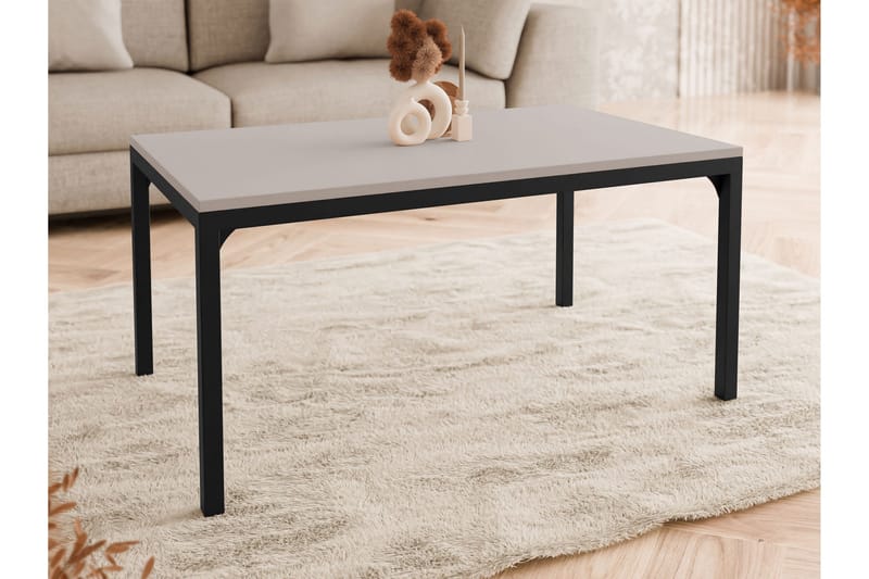Nerima Soffbord 100 cm - Svart/Beige - Möbler - Bord & matgrupper - Soffbord