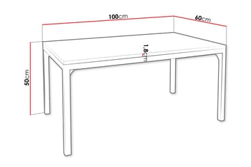Nerima Soffbord 100 cm - Svart/Brun - Möbler - Bord & matgrupper - Soffbord