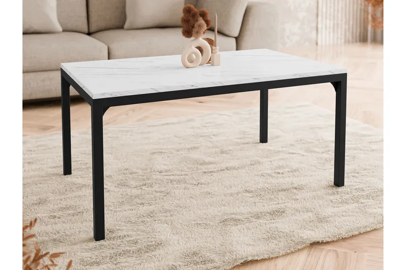 Nerima Soffbord 100 cm - Svart/Vit - Möbler - Bord & matgrupper - Soffbord
