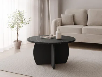 Neyloren Soffbord rund 74 cm - svart - Möbler - Bord & matgrupper - Soffbord
