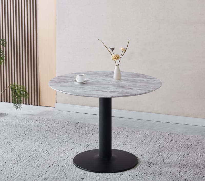 Noah runt matbord Ø100 cm - Marmor/svart - Marmor/svart - Möbler - Bord & matgrupper - Matbord & köksbord