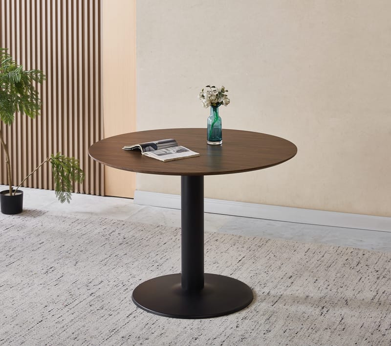 Noah runt matbord Ø100 cm - Valnöt - Valnöt - Möbler - Bord & matgrupper - Matbord & köksbord