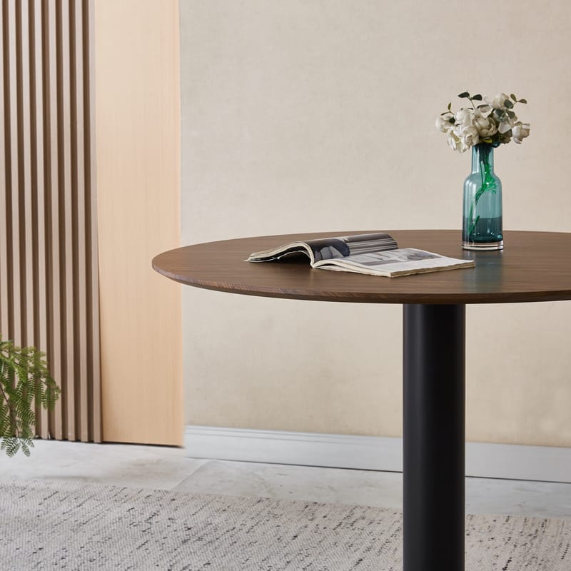 Noah runt matbord Ø100 cm - Valnöt - Valnöt - Möbler - Bord & matgrupper - Matbord & köksbord