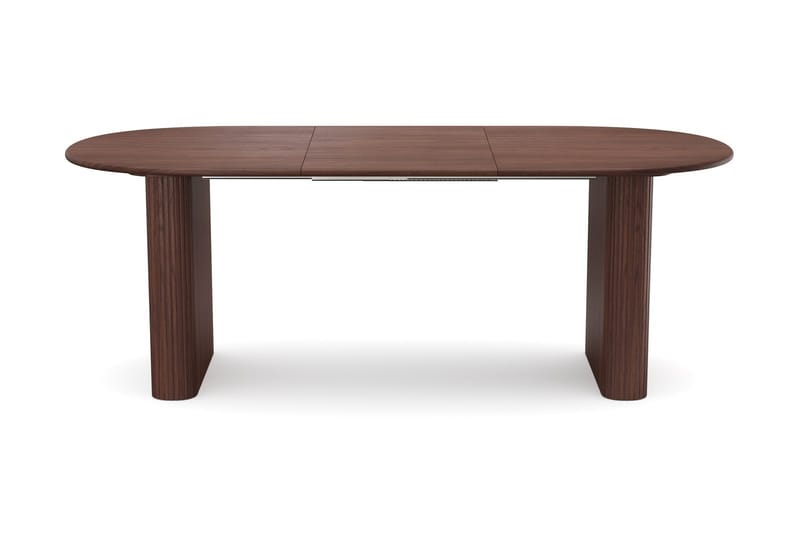 Noira Matgrupp 160-220 cm förlängningsbart i Valnöt med 6 Ronja Matstolar - Sand/Valnöt - Möbler - Bord & matgrupper - Matgrupper