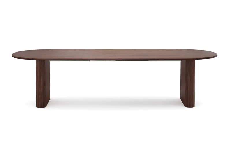 Noira Matgrupp 220-320 cm förlängningsbart med 6 Greya Mastolar - Valnöt - Möbler - Bord & matgrupper - Matgrupper