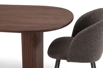 Noira Matgrupp 220-320 cm förlängningsbart med 6 Greya Mastolar - Valnöt - Möbler - Bord & matgrupper - Matgrupper
