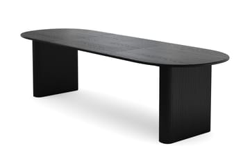 Noira Matgrupp 220-320 cm förlängningsbart med 6 Nibe Plus Mastolar - Svartlaserad ek - Möbler - Bord & matgrupper - Matgrupper