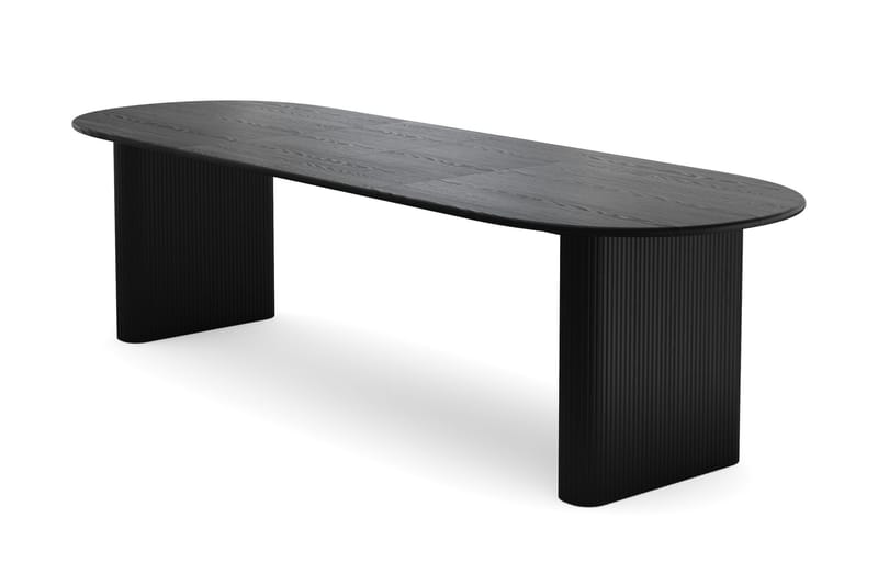 Noira Matgrupp 220-320 cm förlängningsbart med 6 Nibe Plus Mastolar - Svartlaserad ek - Möbler - Bord & matgrupper - Matgrupper