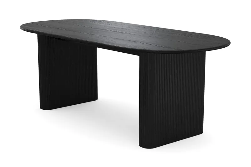Noira Matgrupp 220 cm rektangulärt med 6 Greya Mastolar - Svartlaserad ek - Möbler - Bord & matgrupper - Matgrupper