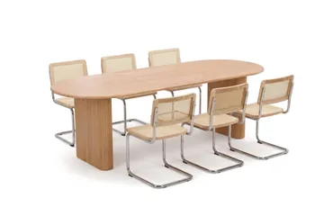 Noira Matgrupp förlängningsbart 160-220 cm Ek med 6 Build Matstolar - Ek - Möbler - Bord & matgrupper - Matgrupper