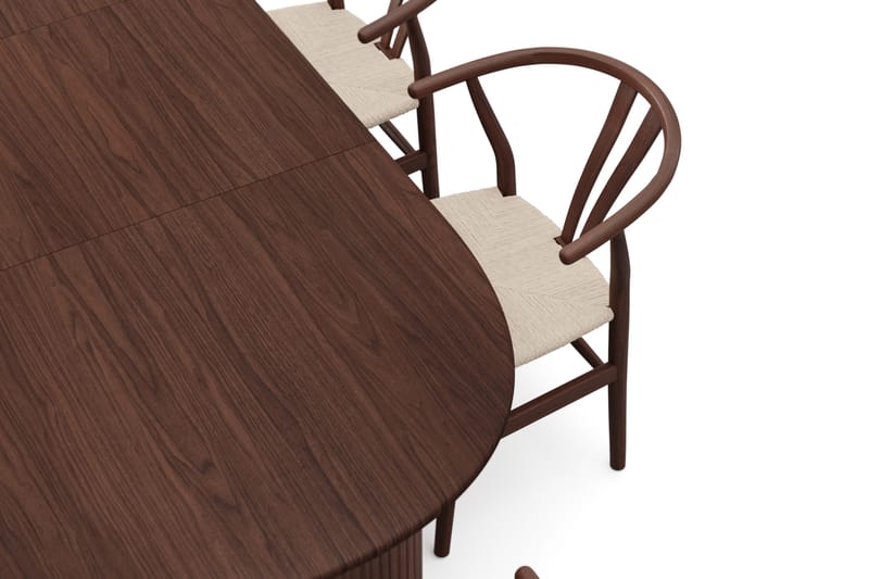 Noira Matgrupp förlängningsbart 160-220 cm Valnöt med 6 Dastoori Matstolar - Valnöt - Möbler - Bord & matgrupper - Matgrupper