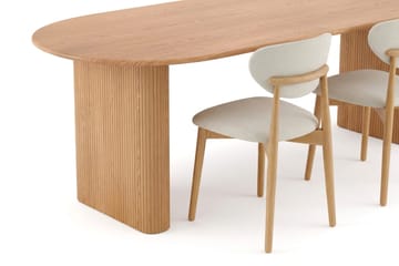 Noira Matgrupp förlängningsbart 220-320 cm Ek med 6 Molly Matstolar - Ek - Möbler - Bord & matgrupper - Matgrupper