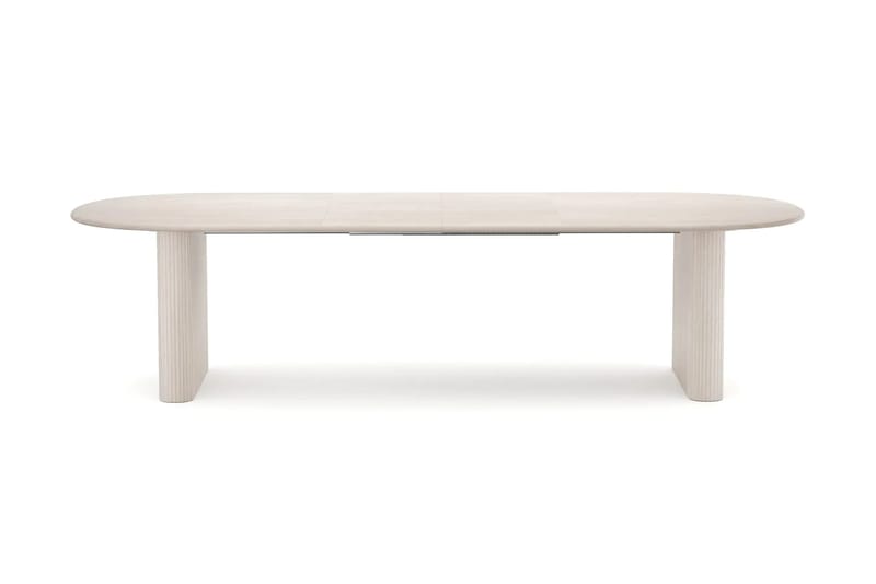 Noira Matgrupp förlängningsbart 220-320 cm Vitlaserad med 8 Sawako Matstolar - Vitlaserad - Möbler - Bord & matgrupper - Matgrupper