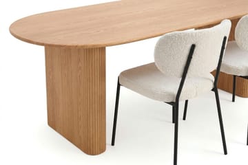 Noira Matgrupp rektangulärt 220 cm med 6 Gemmiano Matstolar - Ek - Möbler - Bord & matgrupper - Matgrupper