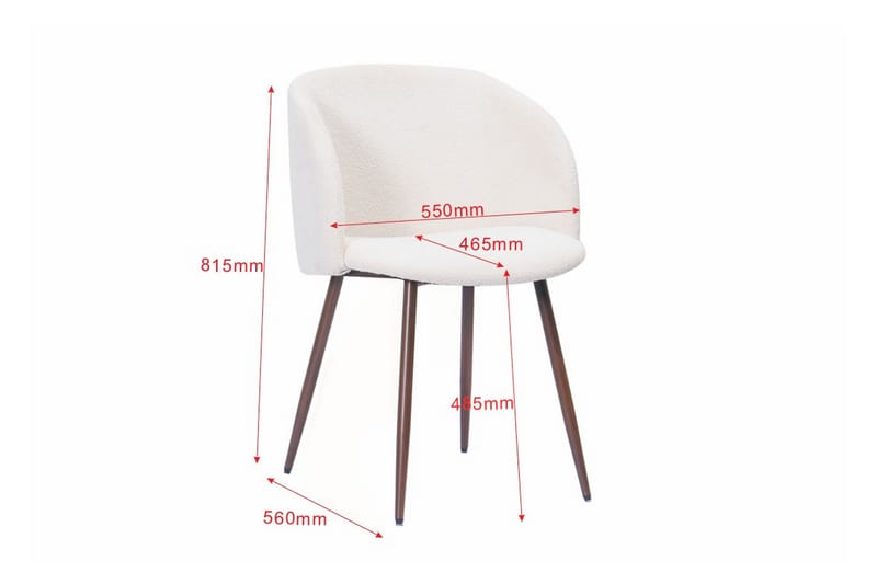 Noira Matgrupp rektangulärt 220 cm med 6 Greya Matstolar - Valnöt - Möbler - Bord & matgrupper - Matgrupper