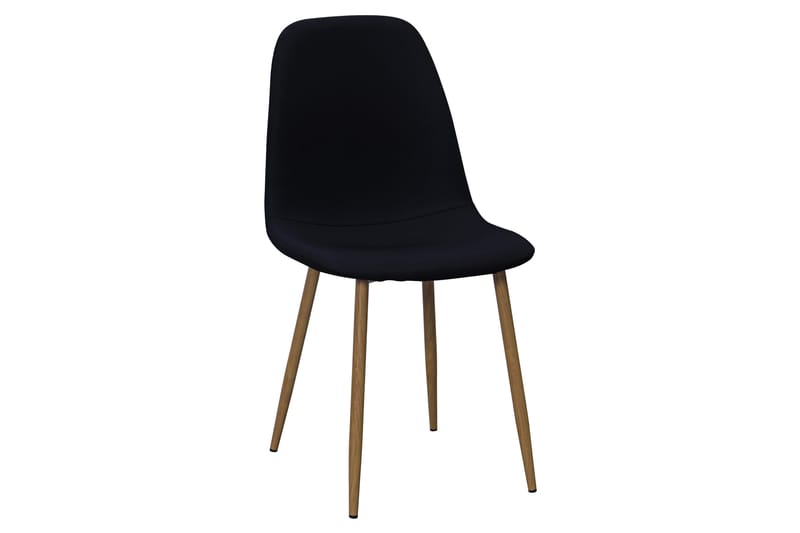 Noira Ovalt Matbord 220 cm EK +  8 st Nibe stol svart med ek ben - Natur/Svart - Möbler - Bord & matgrupper - Matgrupper