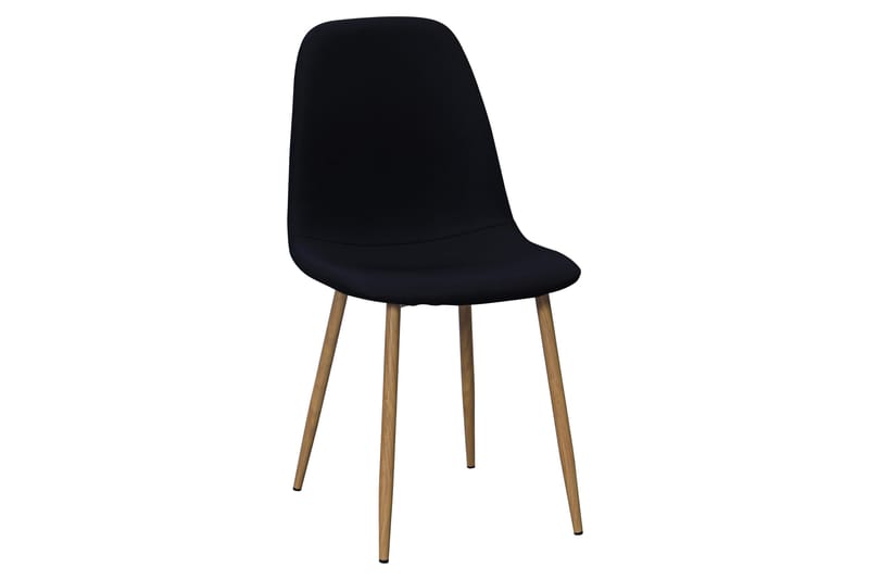 Noira Ovalt Matbord 220 cm EK +  6 st Nibe stol svart med ek ben - Natur/Svart - Möbler - Bord & matgrupper - Matgrupper