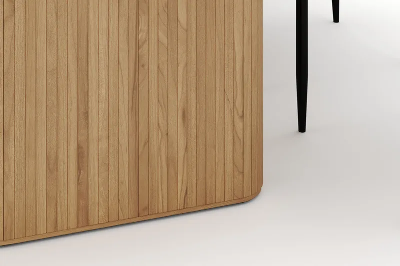 Noira Ovalt Matbord 220 cm med 6 Sawako Stolar - Natur - Möbler - Bord & matgrupper - Matgrupper