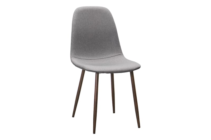 Noira Ovalt Matbord 220 cm Svart +  6 st Nibe stol grå med valnöt ben - Svart/Grå - Möbler - Bord & matgrupper - Matgrupper