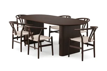 160-220 cm - Rökt ek