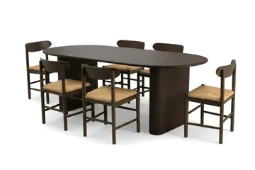 160-220 cm - Rökt ek